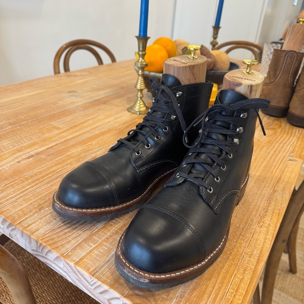 Wolverine Dark Leather 1000 Mile Boots, Cap Toe - Picture 6 of 10